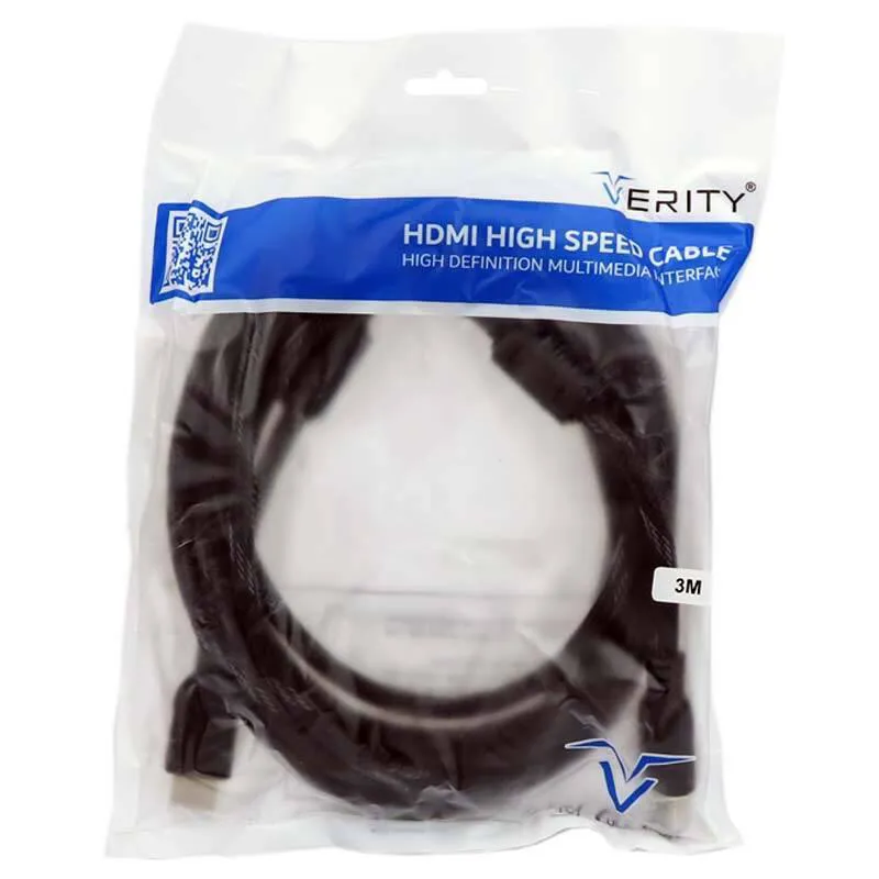 کابل Verity HDMI 3m پوست ماری( گارانتی 12 ماهه )