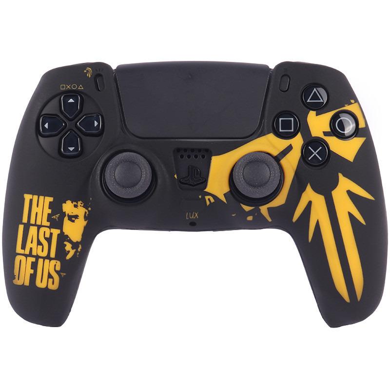 روکش دسته بازی PS5 طرح The last of Us مشکی زرد