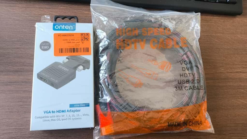 فروش تبدیل VGA به HDMI و کابل HDMI پرایم
