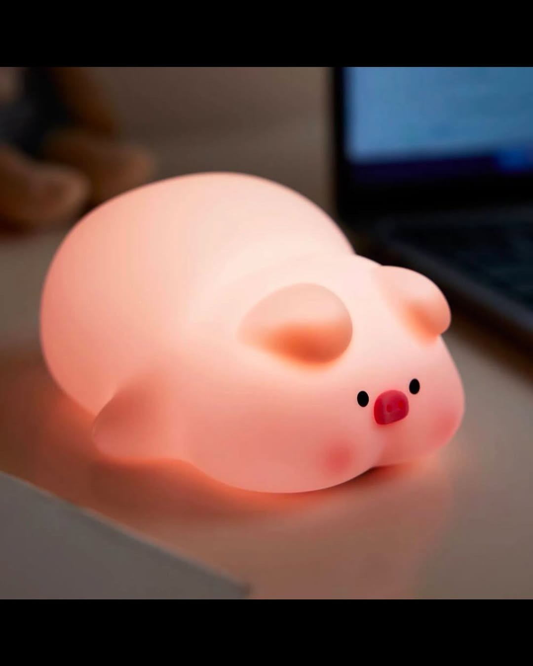 چراغ خواب سیلیکونی خوک