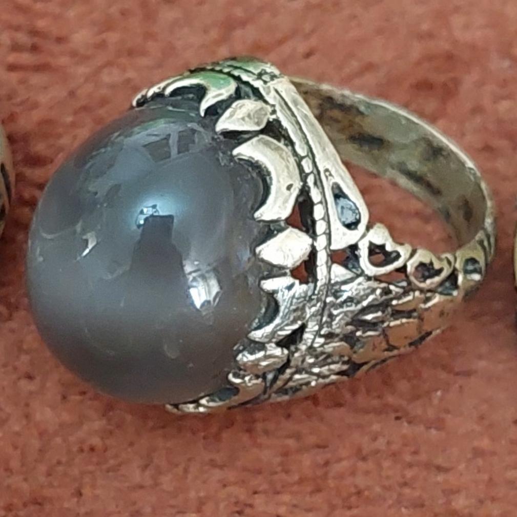 عقیق کبود یمنی ناب