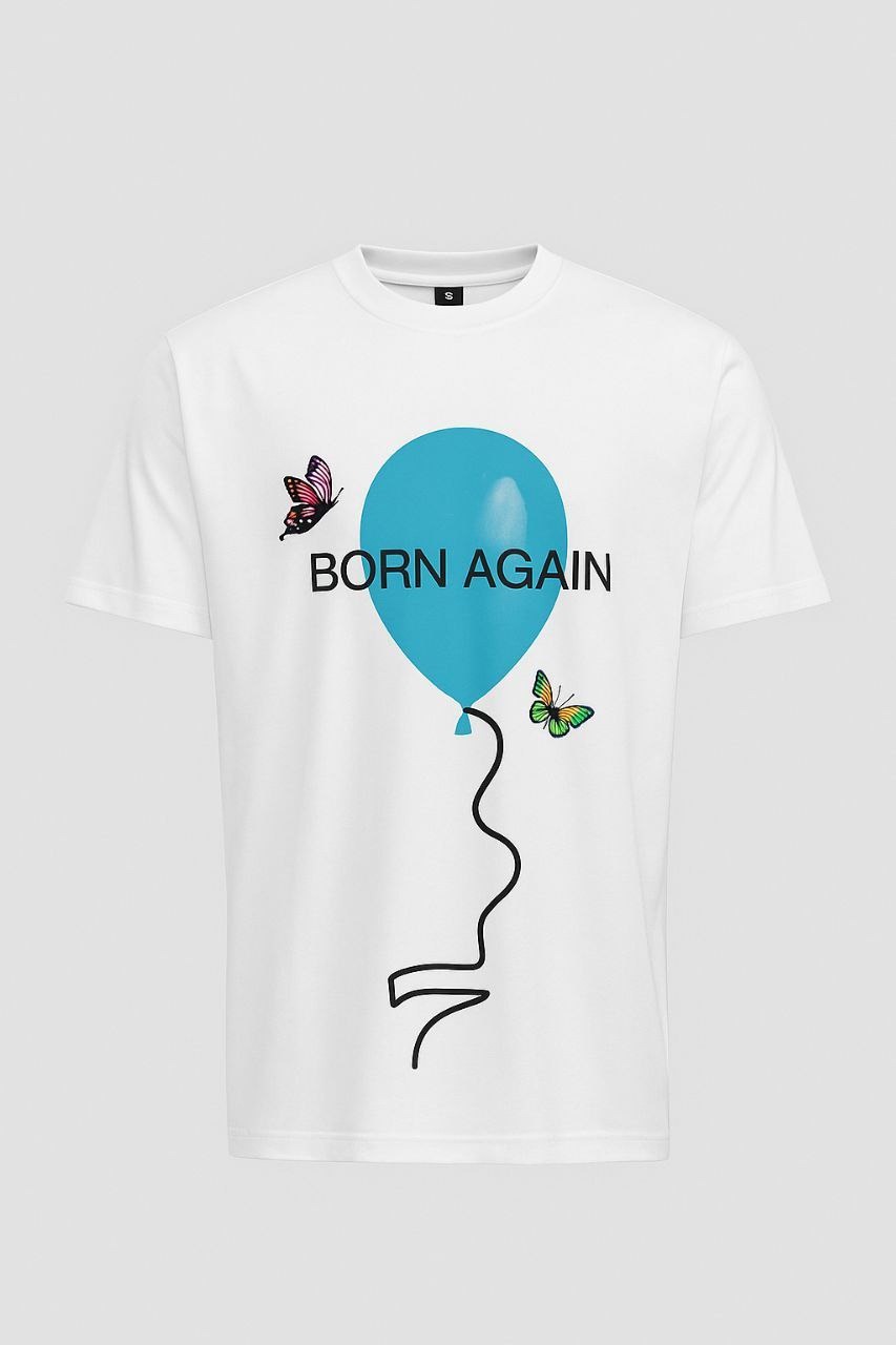 تیشرت لش مدل Born Again (بادکنک پروانهای)