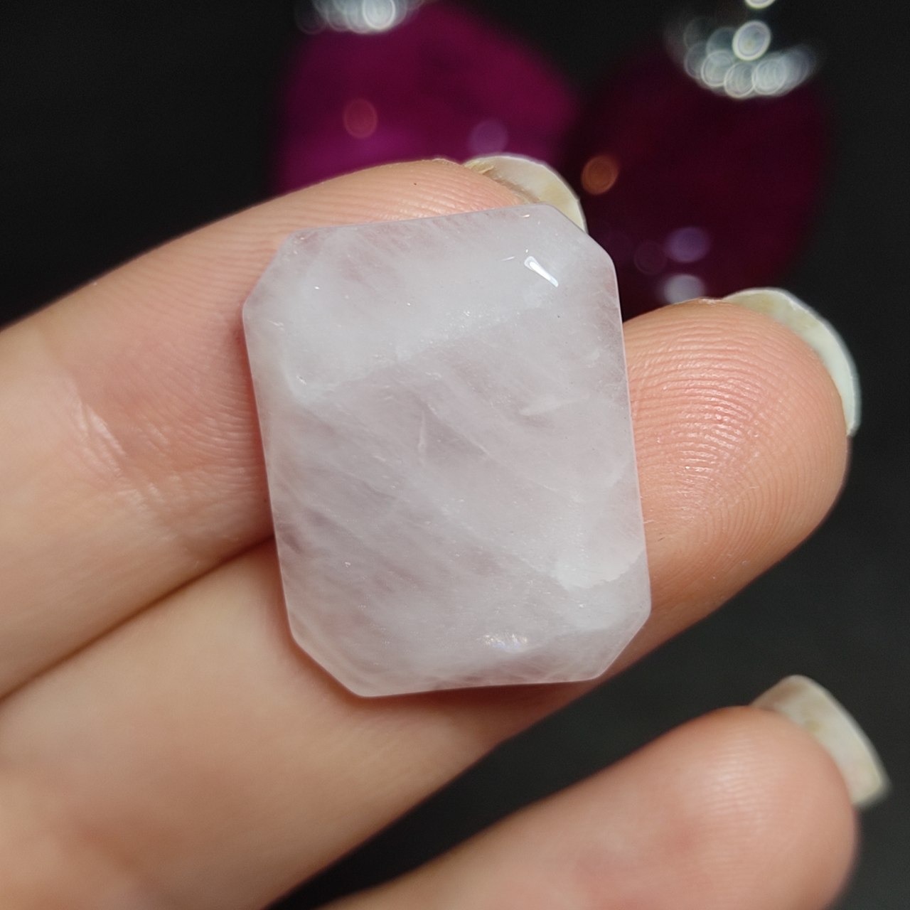 نگین سنگ رزکوارتز معدنی کد 10003