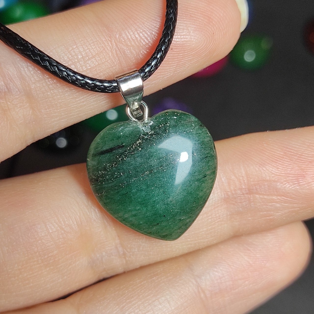 گردنبند سنگ اونتورین معدنی کد 10037