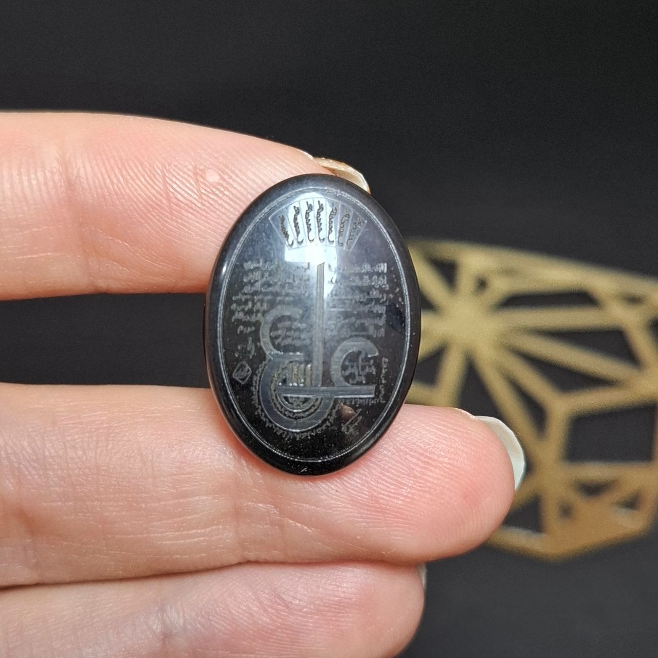 نگین سنگ حدیدمعدنی دعای عین العلی کد10356