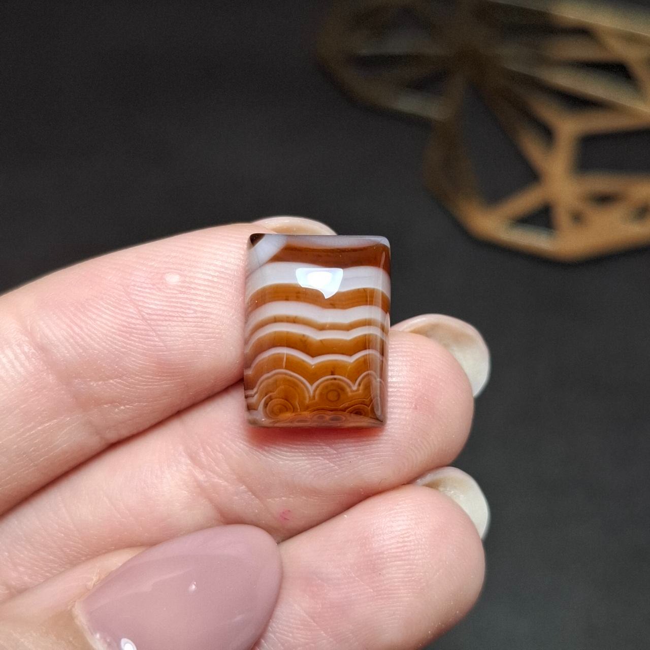  نگین سنگ اونیکس سلیمانی معدنی  کد  10418