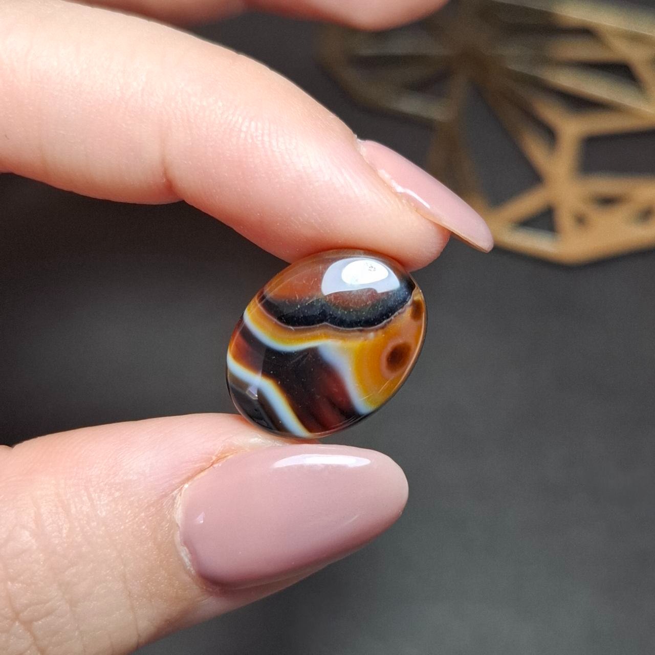  نگین سنگ عقیق معدنی خراسانی  کد  10424