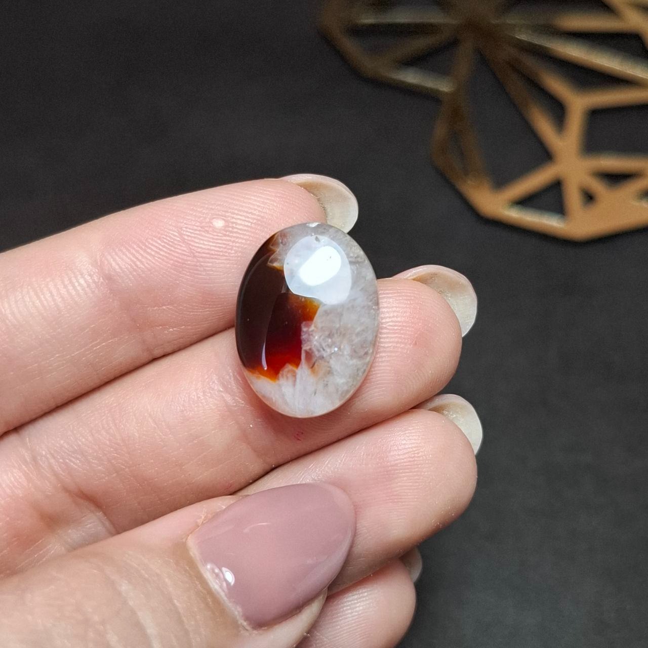 نگین سنگ عقیق ژئودی معدنی خراسانی کد 10429