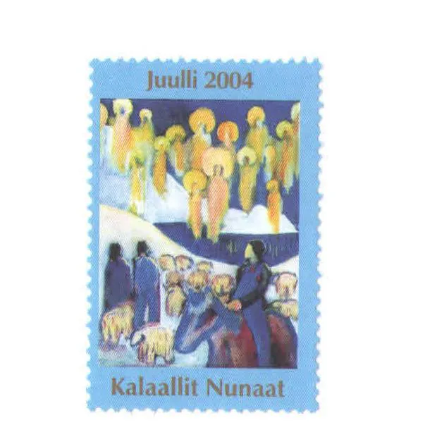 تک تمبر زیبای گرینلند سال 2004