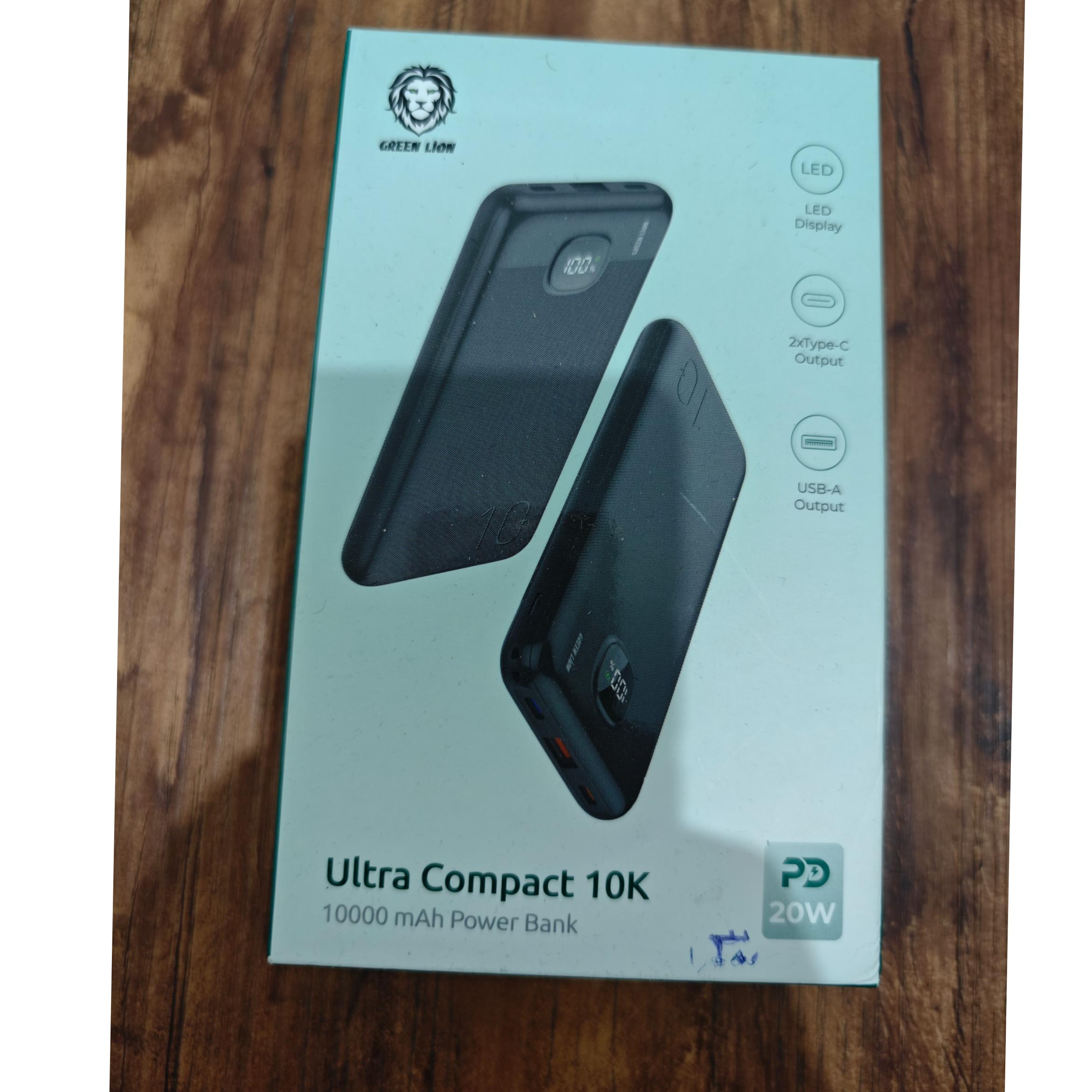 پاور بانک green lion ultra 10k