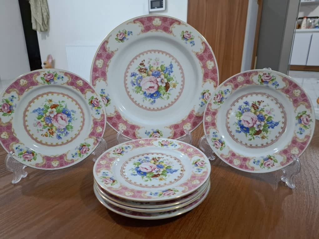 ظروف پذیرایی آنتیک گل ترمه