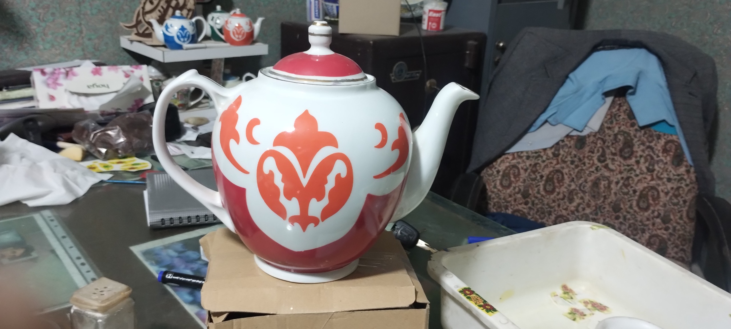 قوری قدیمی روسی اندازه کمیاب 10کپ