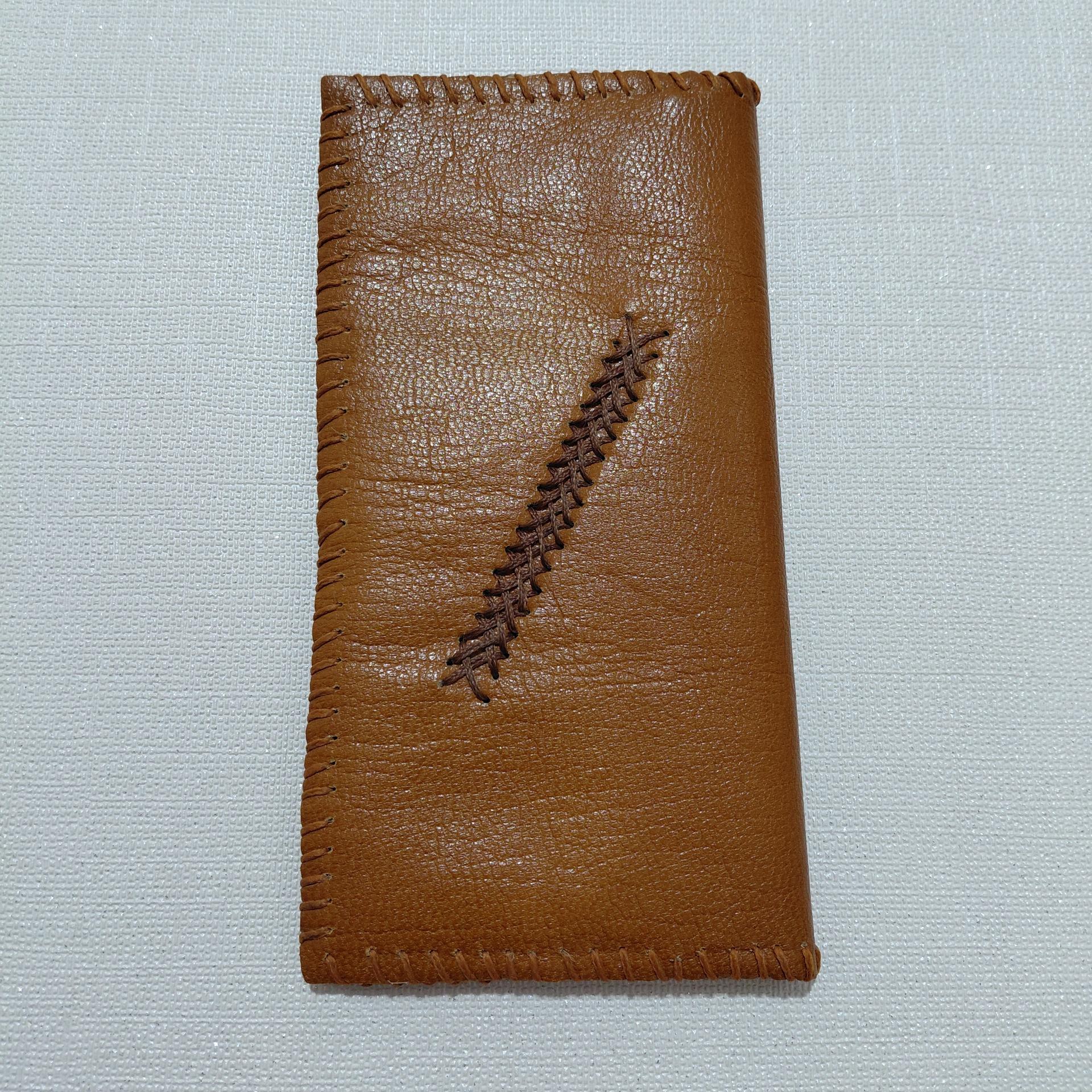 کیف پول کتابی چرم طبیعی