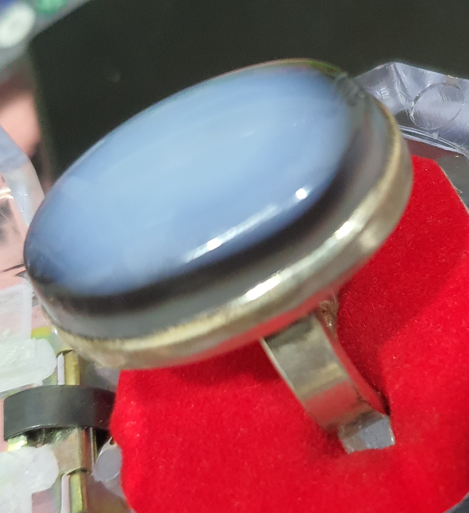 انگشتر نگین کهربا شرغی