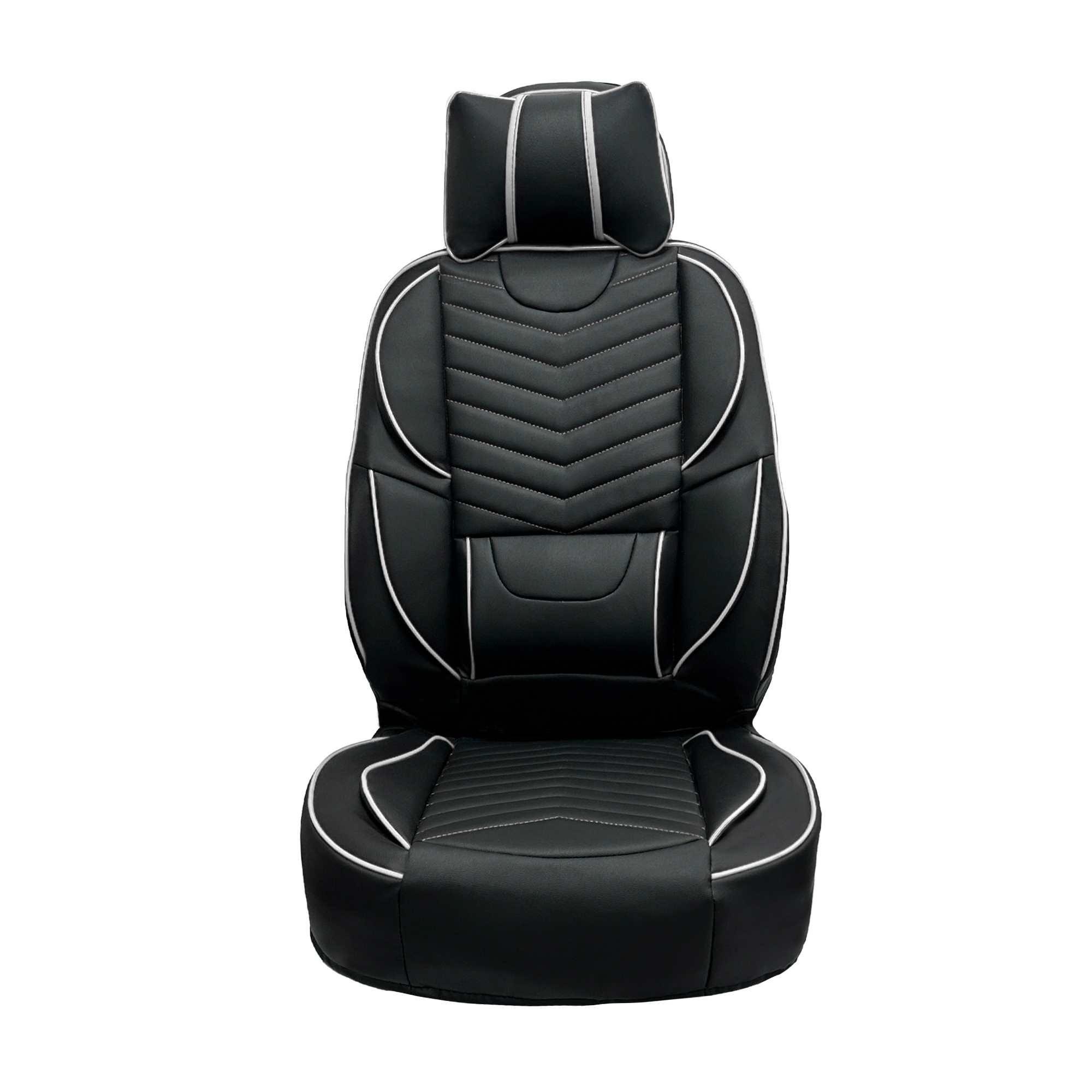 ست کامل روکش صندلی خلبانی 206،207 مشکی دوخت سفید