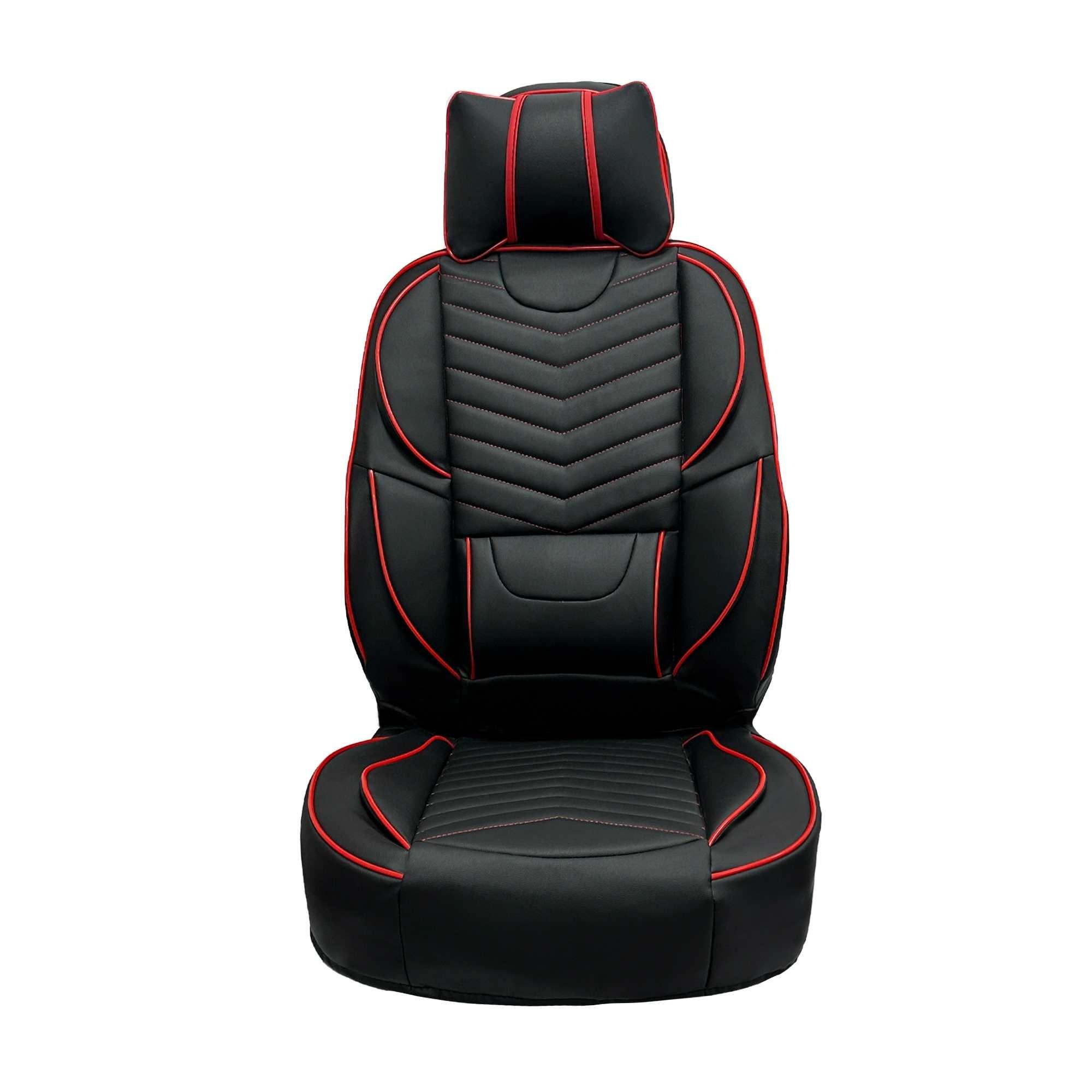 ست کامل روکش صندلی خلبانی 206،207 مشکی دوخت قرمز