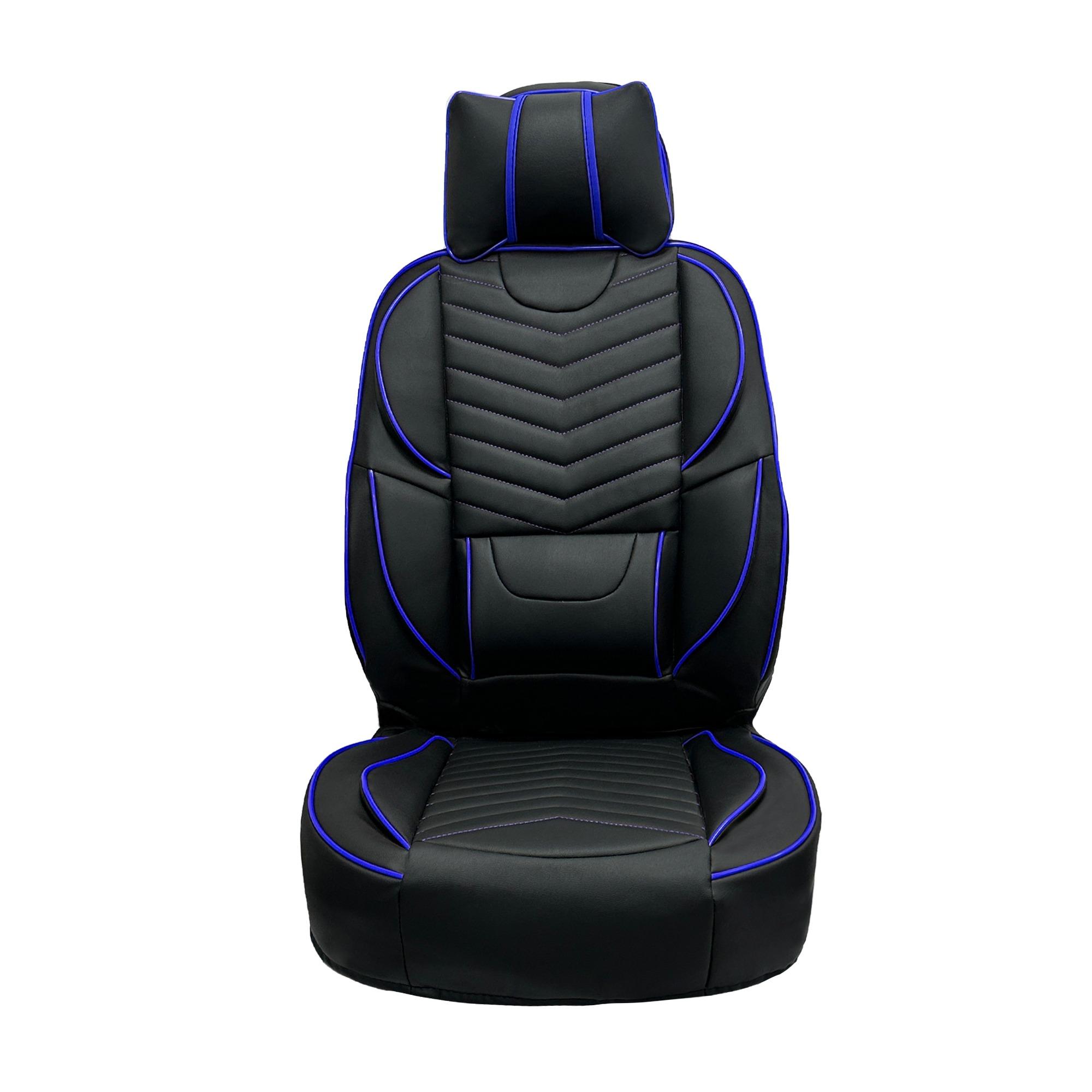 ست کامل روکش صندلی خلبانی132 ، 131مشکی دوخت آبی