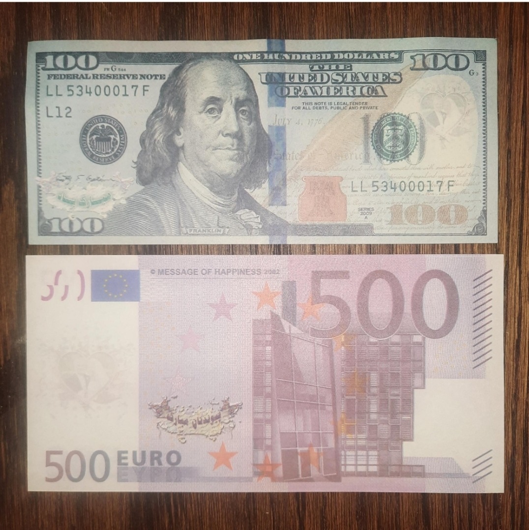 60 برگ 100 دلار و 500 یورو سینمائی