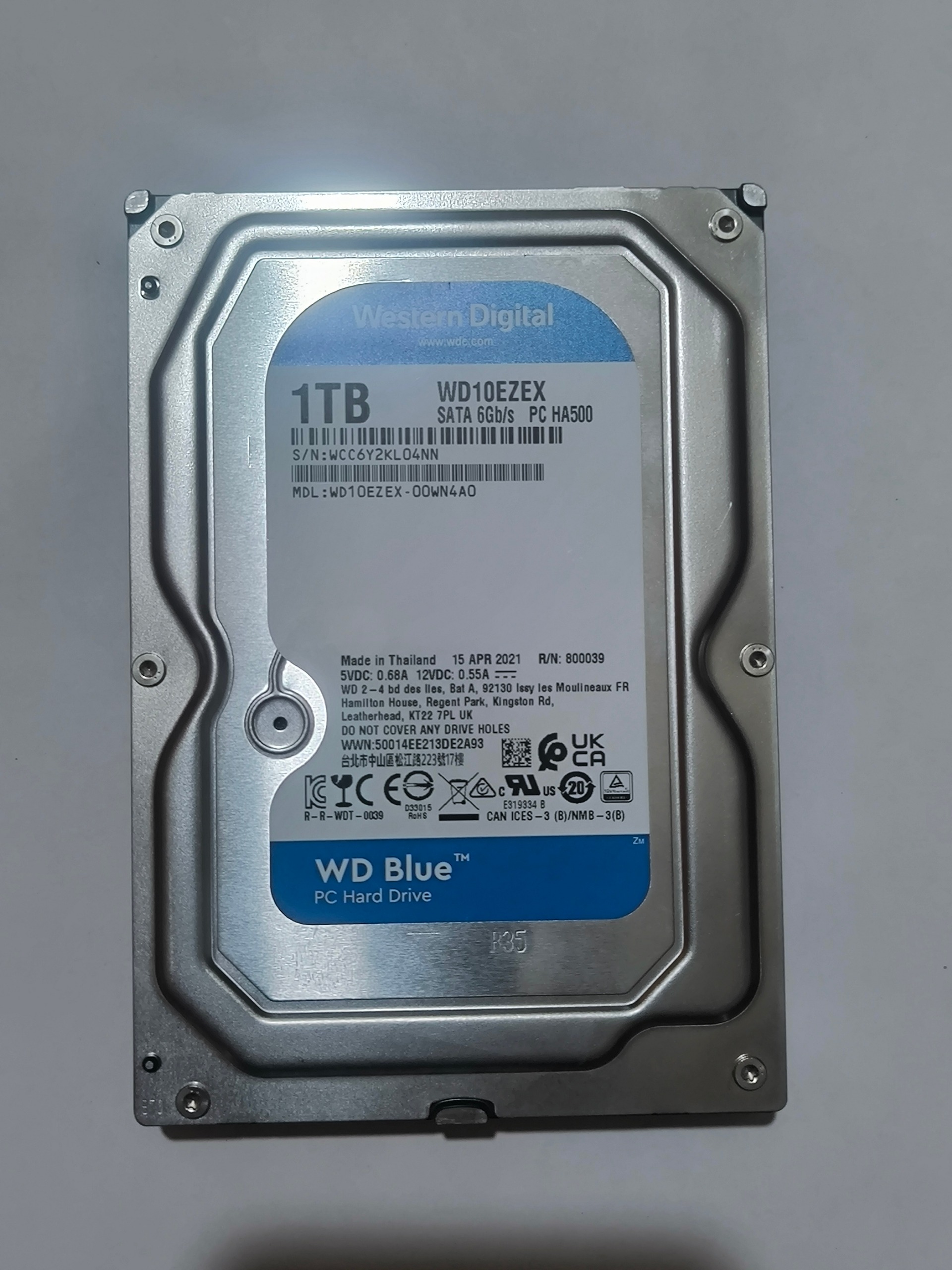 هارد بلو وسترن دیجیتال 1 ترابایت