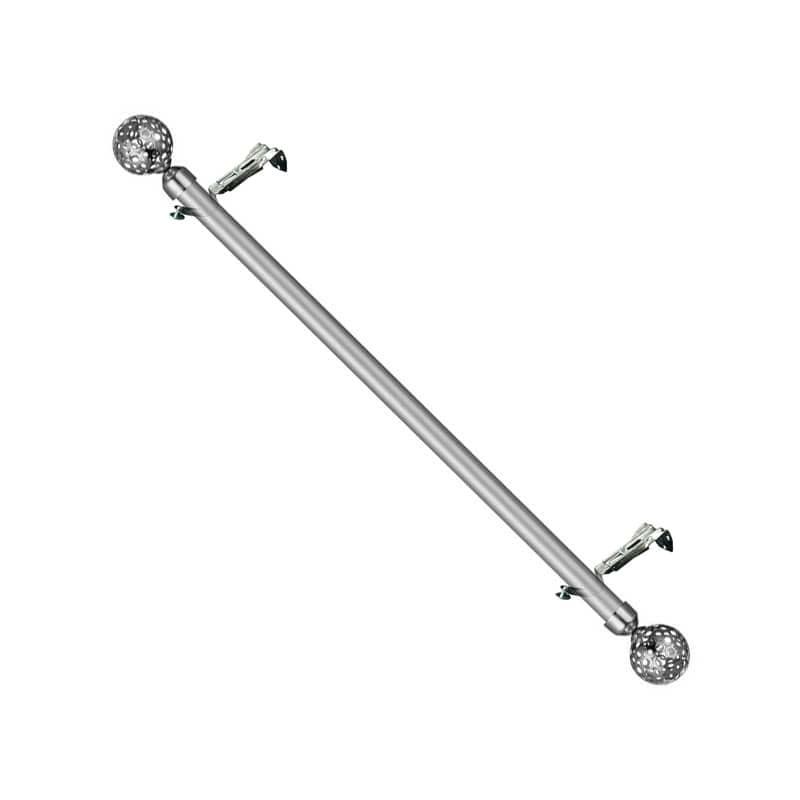 میله پرده پانچ استیل دیواری سایز 100 سانتی متر