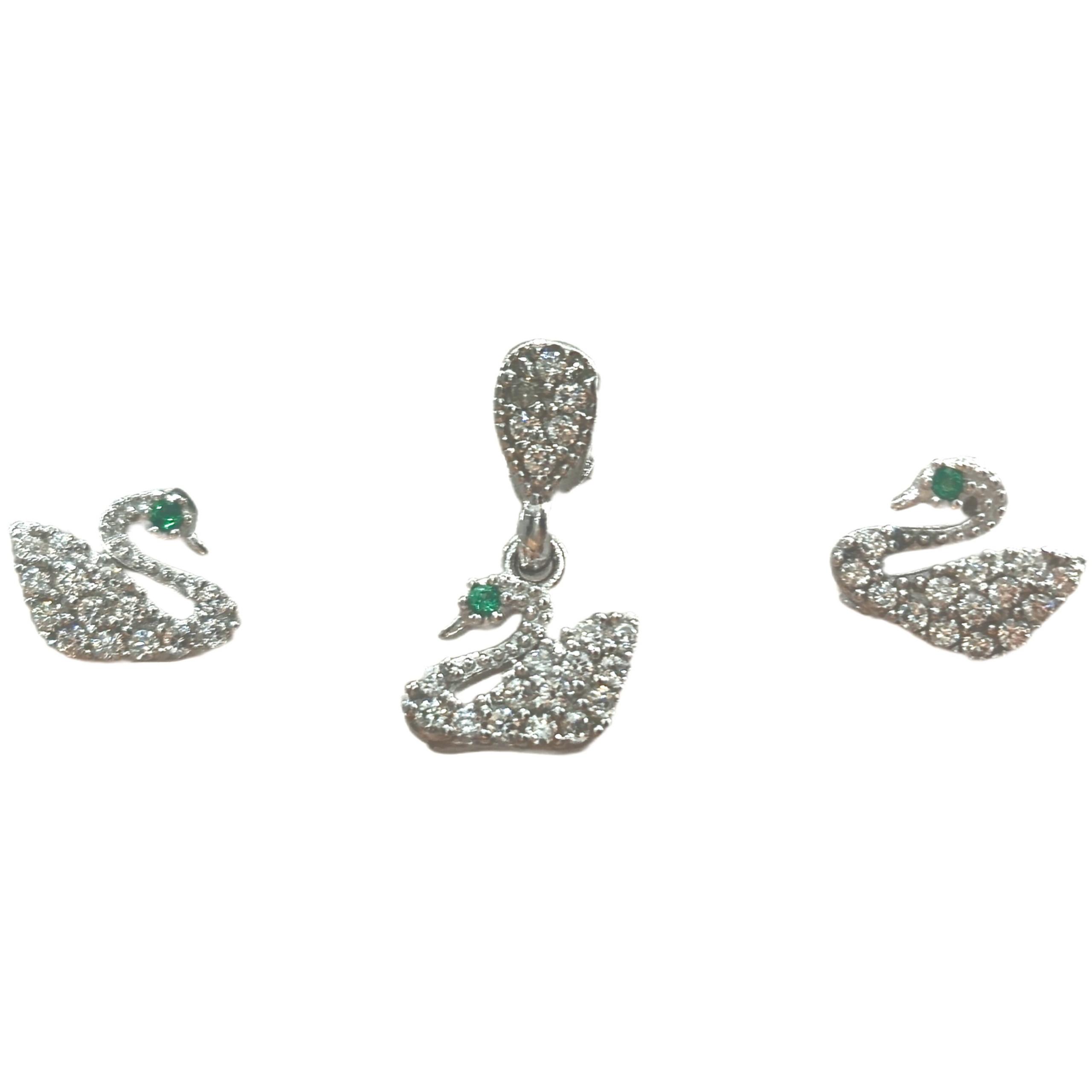 نیم ست نقره زنانه مدل SM105