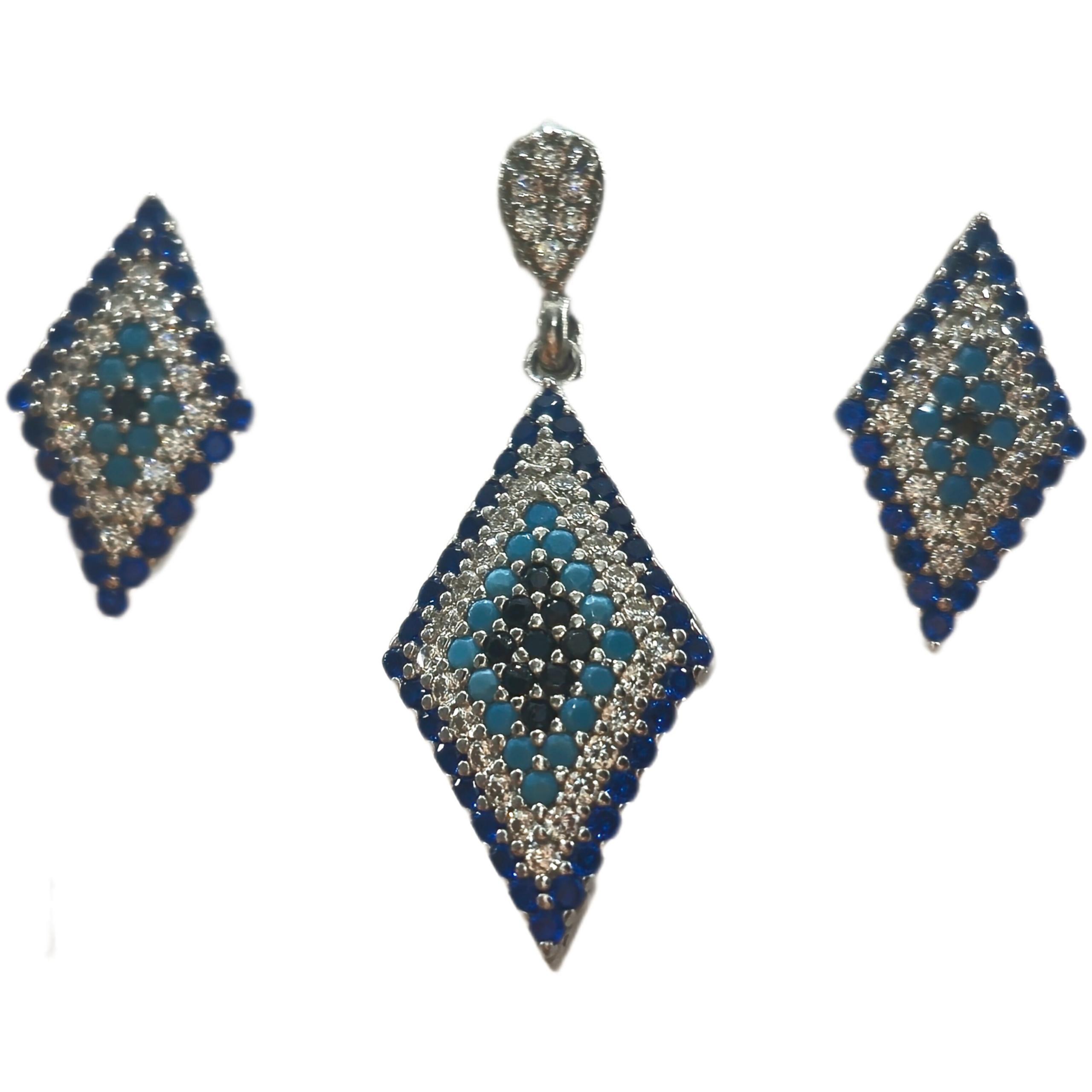 نیم ست نقره زنانه مدل SM107