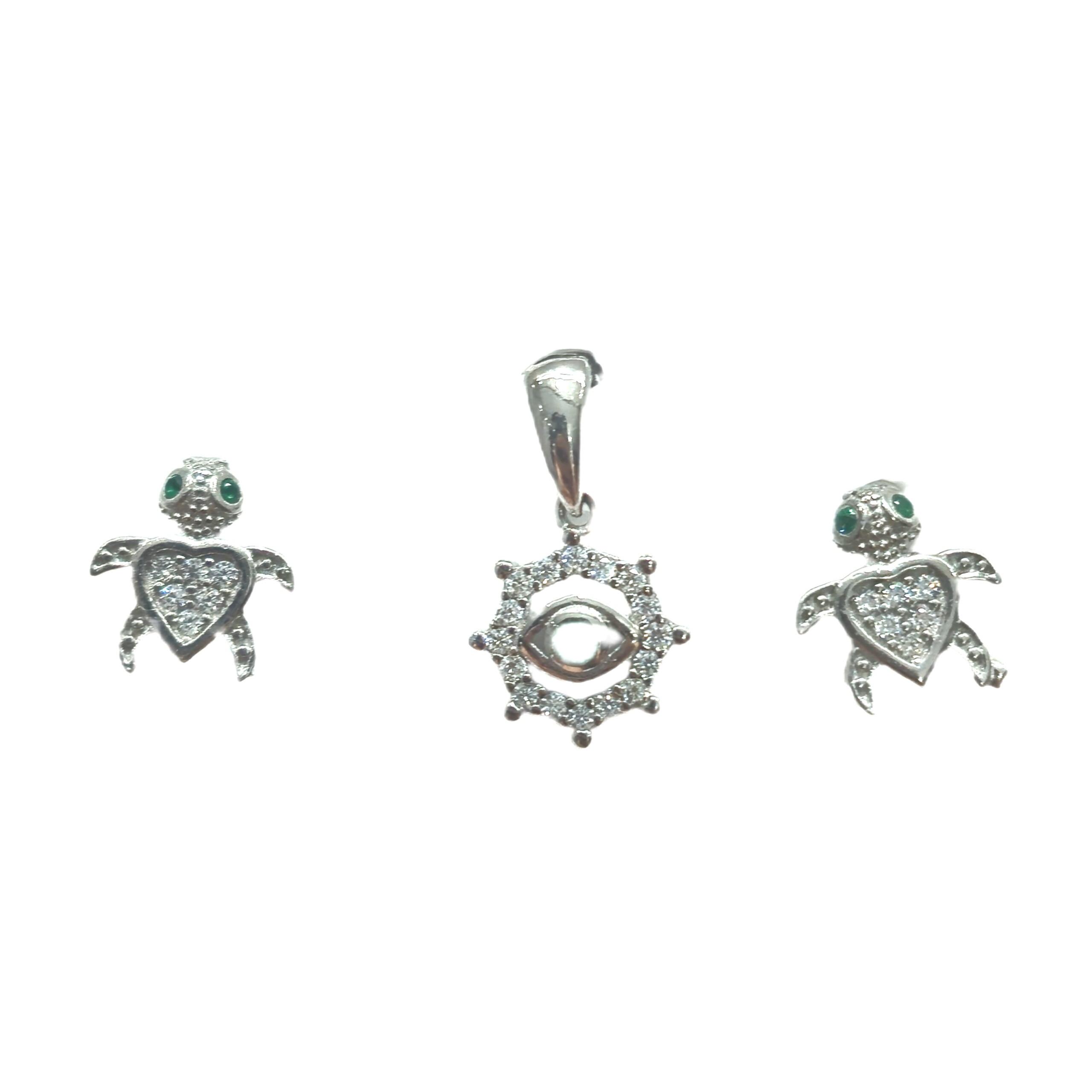 نیم ست نقره زنانه مدل SM110