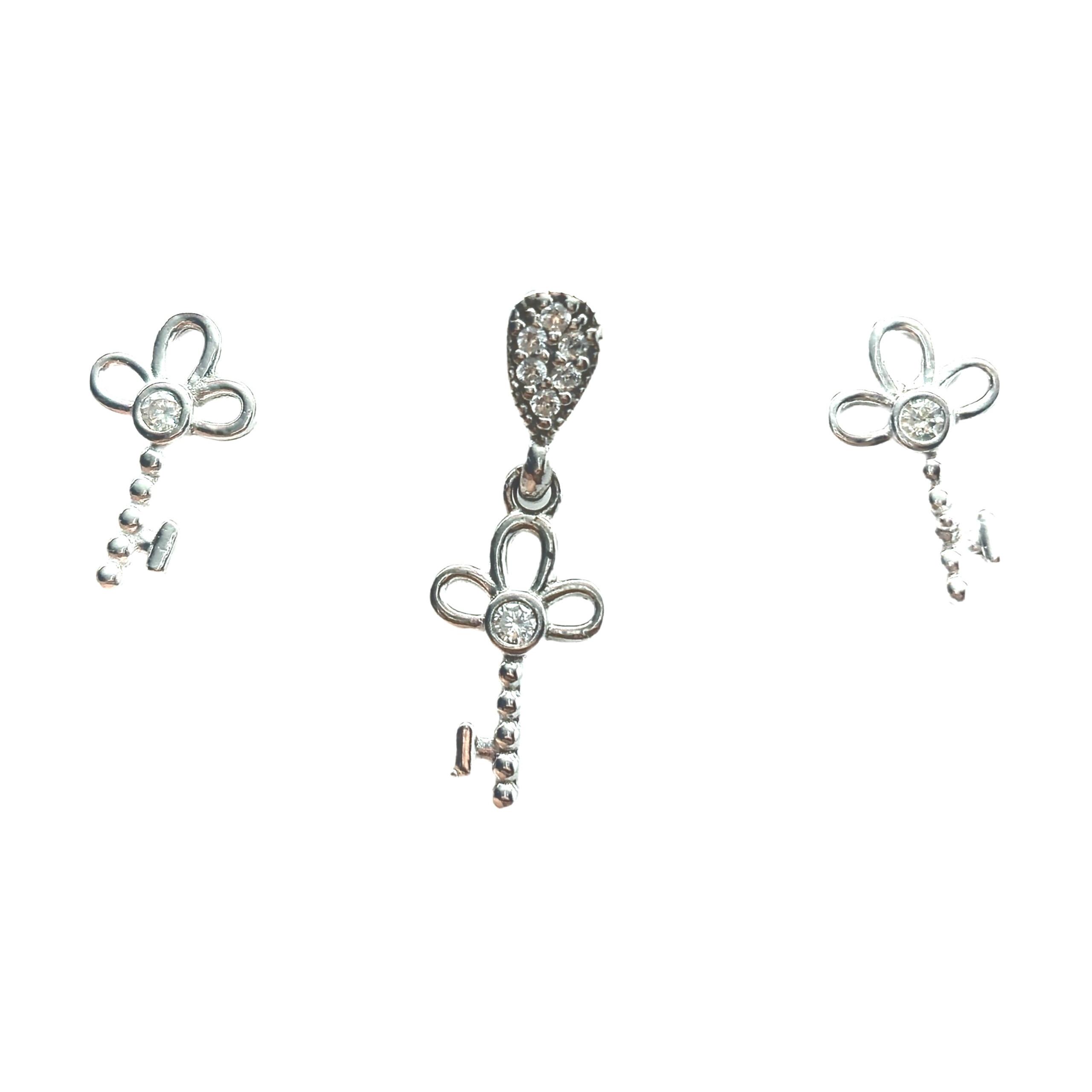 نیم ست نقره زنانه مدل SM114