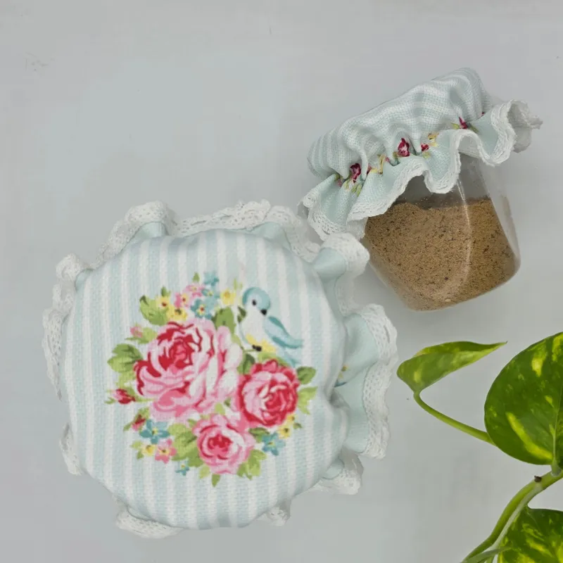 درپوش پارچه ای شیشه مربا و ترشی