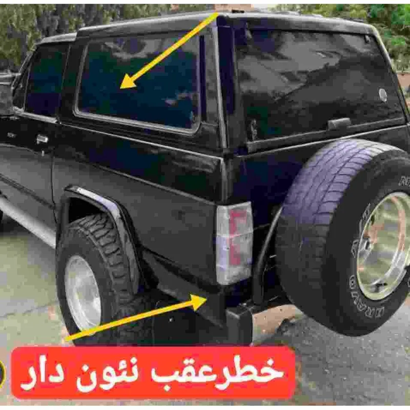 چراغ خطرعقب نئون دار پاترول