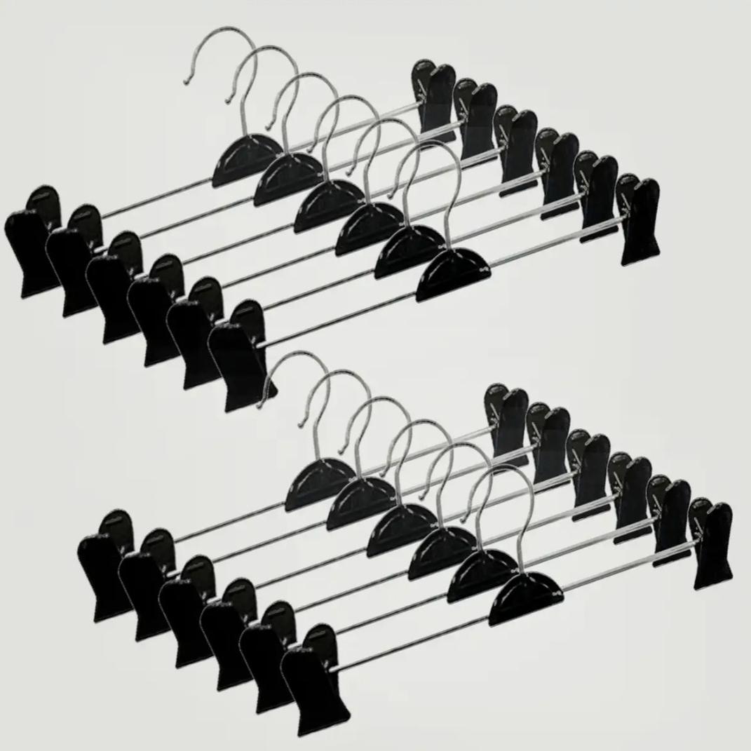 چوب لباسی دوگیره شلوار کد 102 بسته 24 عددی