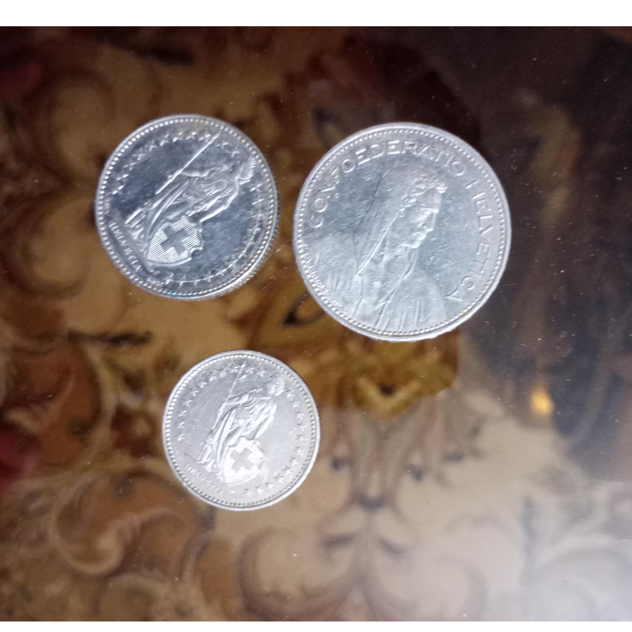 سکه نقره 5،2,1 فرانکی سوییس