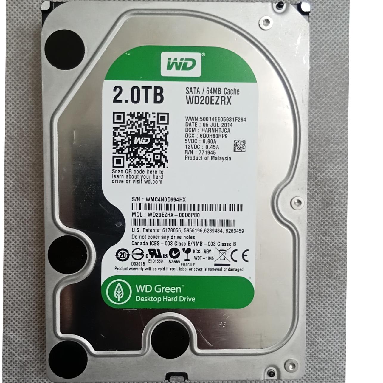 هارد وسترن 2 ترابایت کم کارکرد اصلی