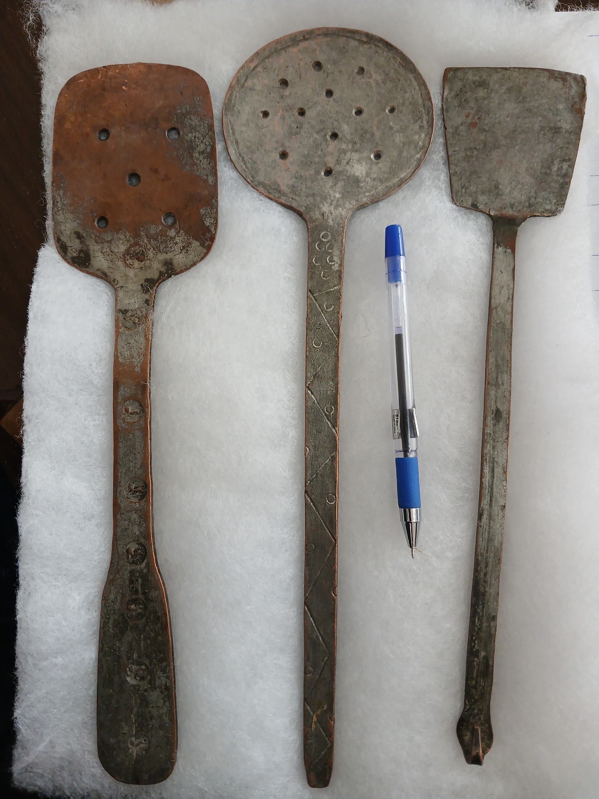 کفگیر مسی قدیمی