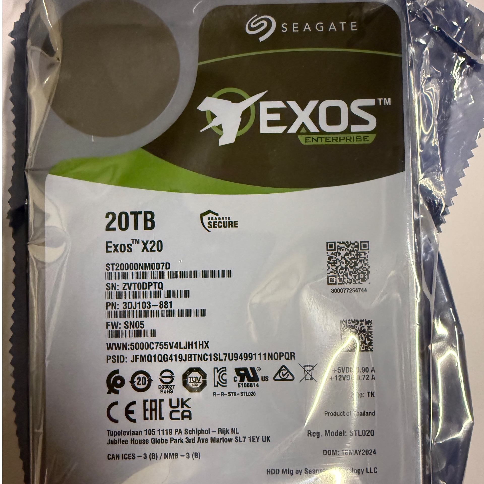 هارد 20 ترابایت سیگیت