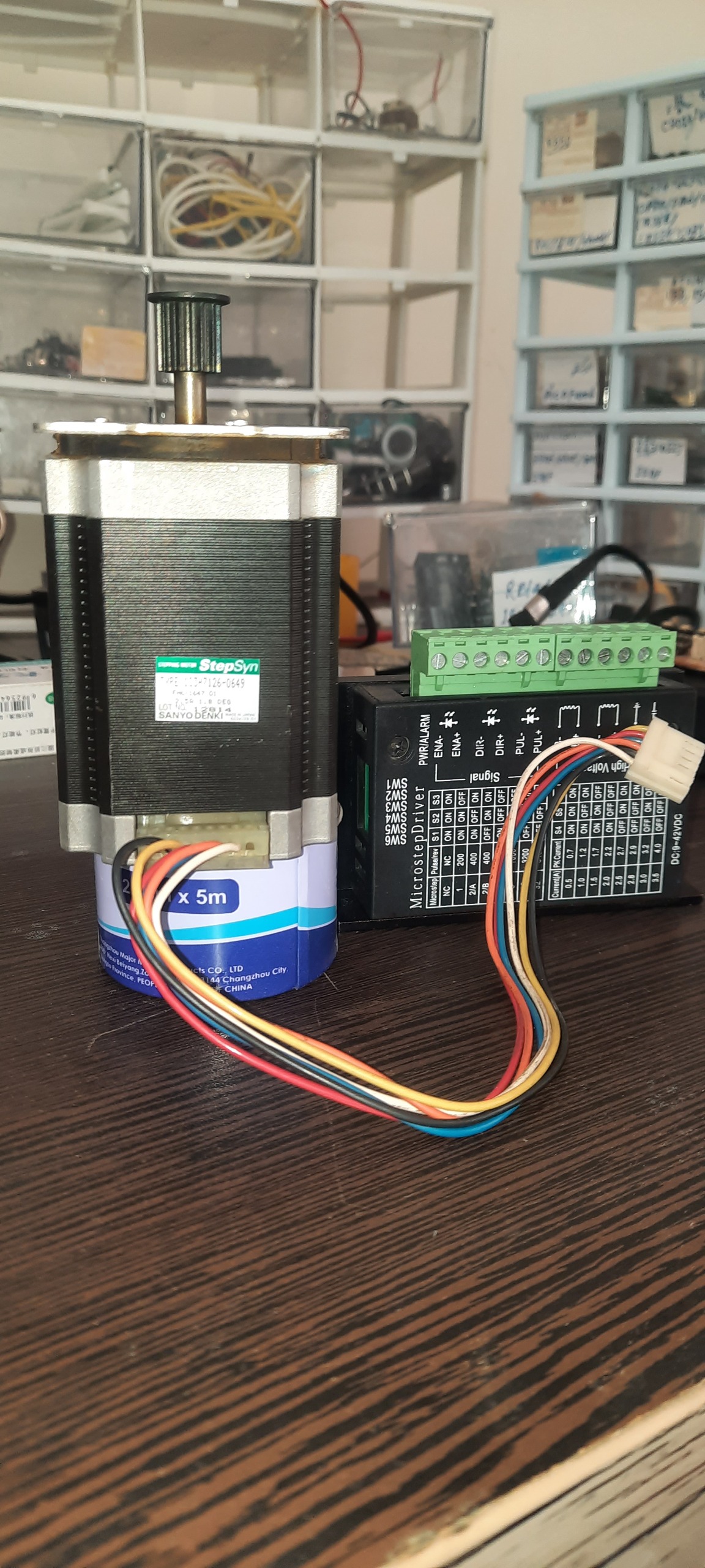 استپ موتور nema23 با درایور