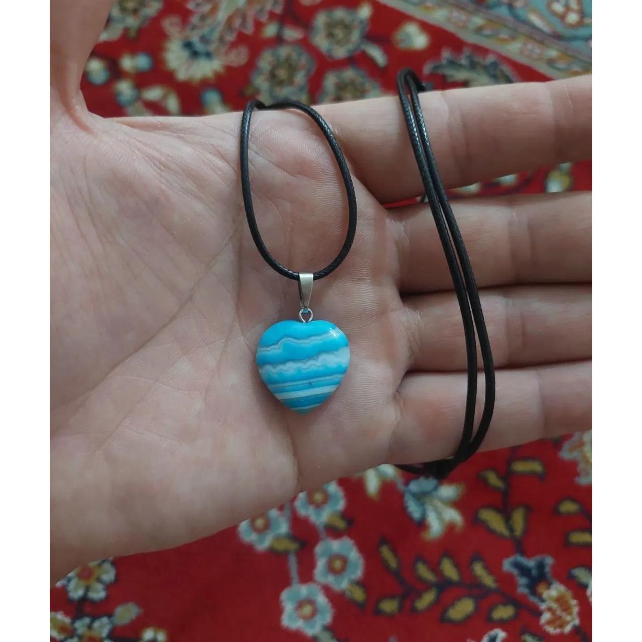 گردنبند عقیق فیروزه ای