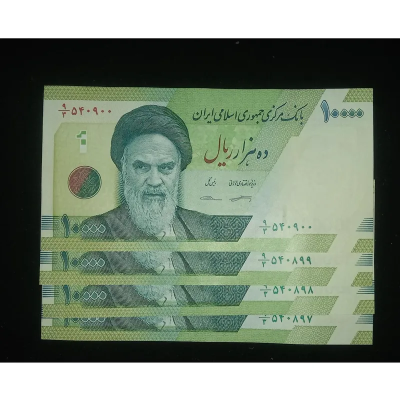 2 جفت اسکناس 10000 ریالی با شماره سریال زیبا