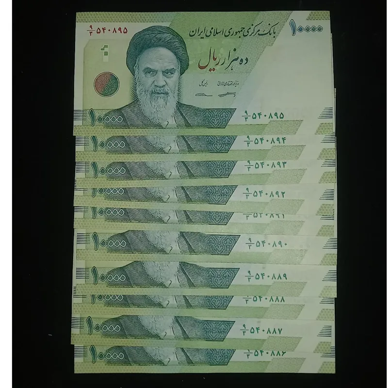 5 جفت اسکناس 10000 ریالی شامل شماره های زیبا