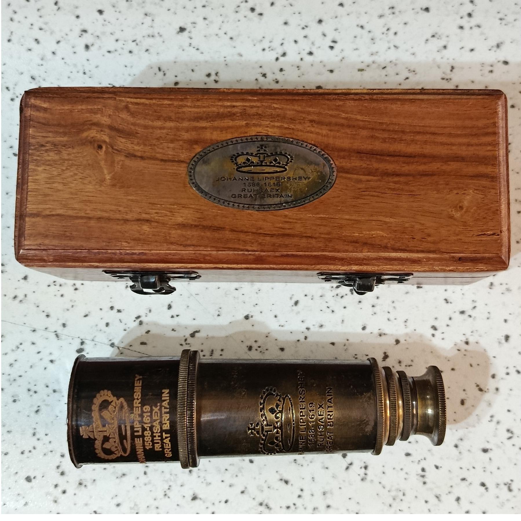 دوربین برنزی انگلیسی آنتیک