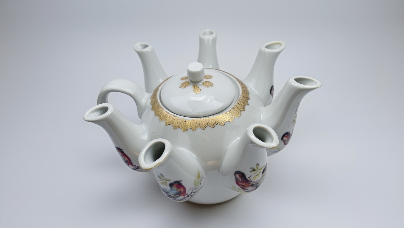 قوری چینی هفت لول