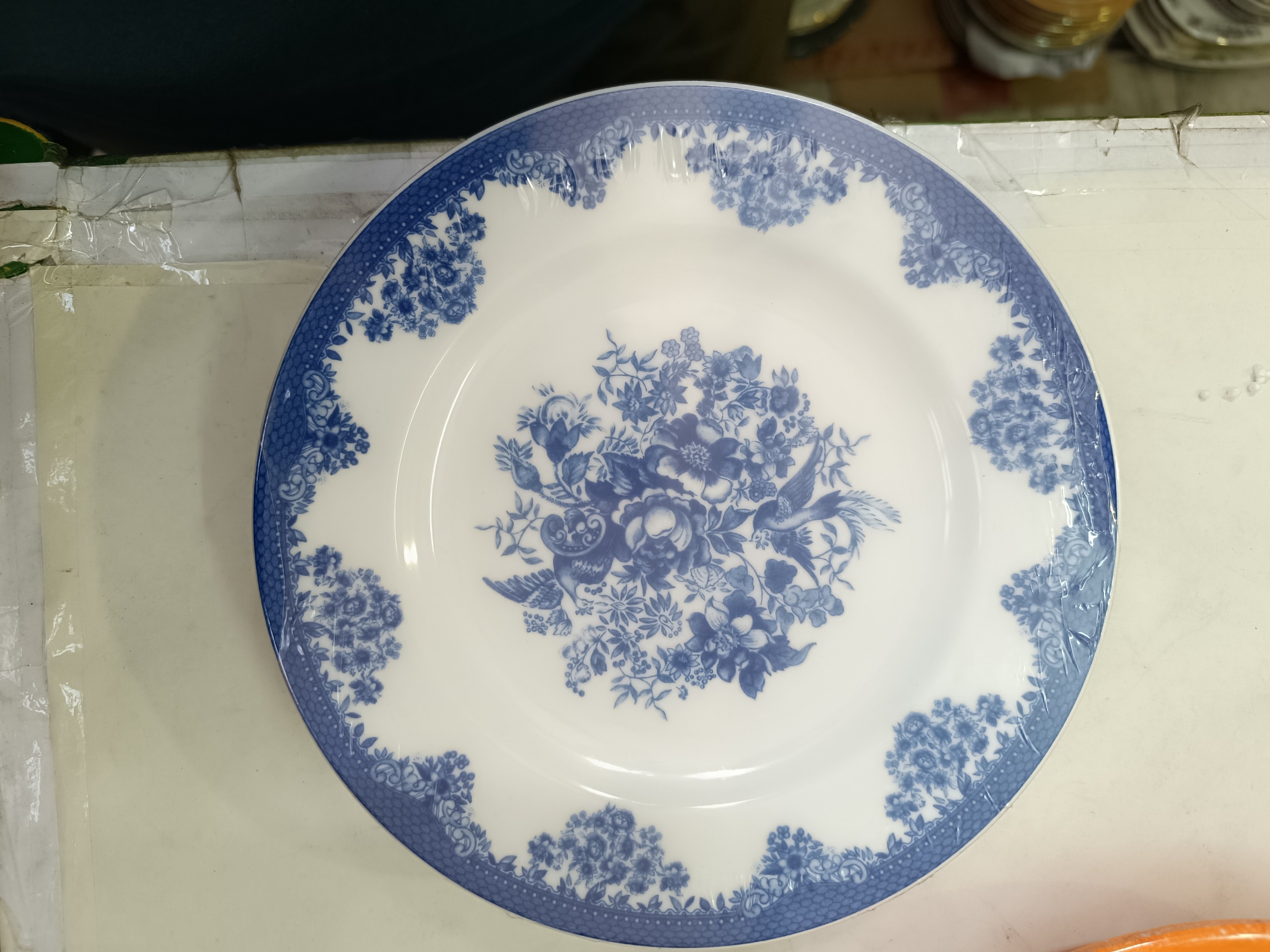 بشقاب پیش دستی گل آبی