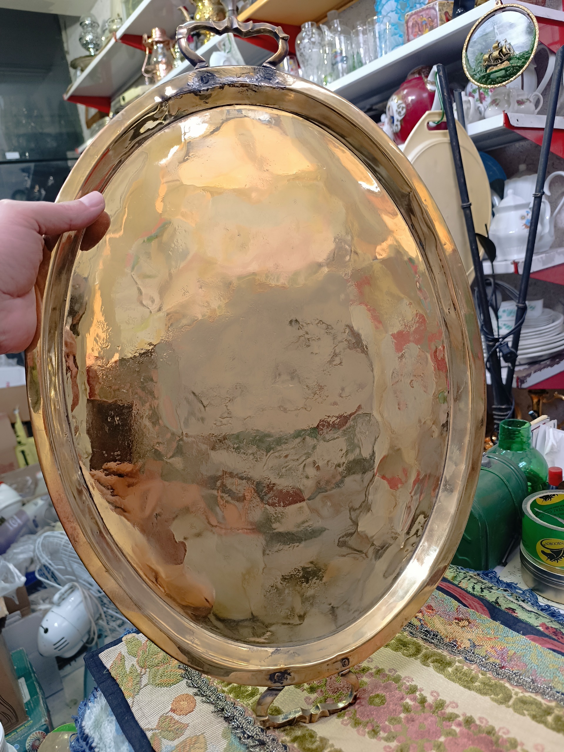 سینی برنجی روسی قدیمی