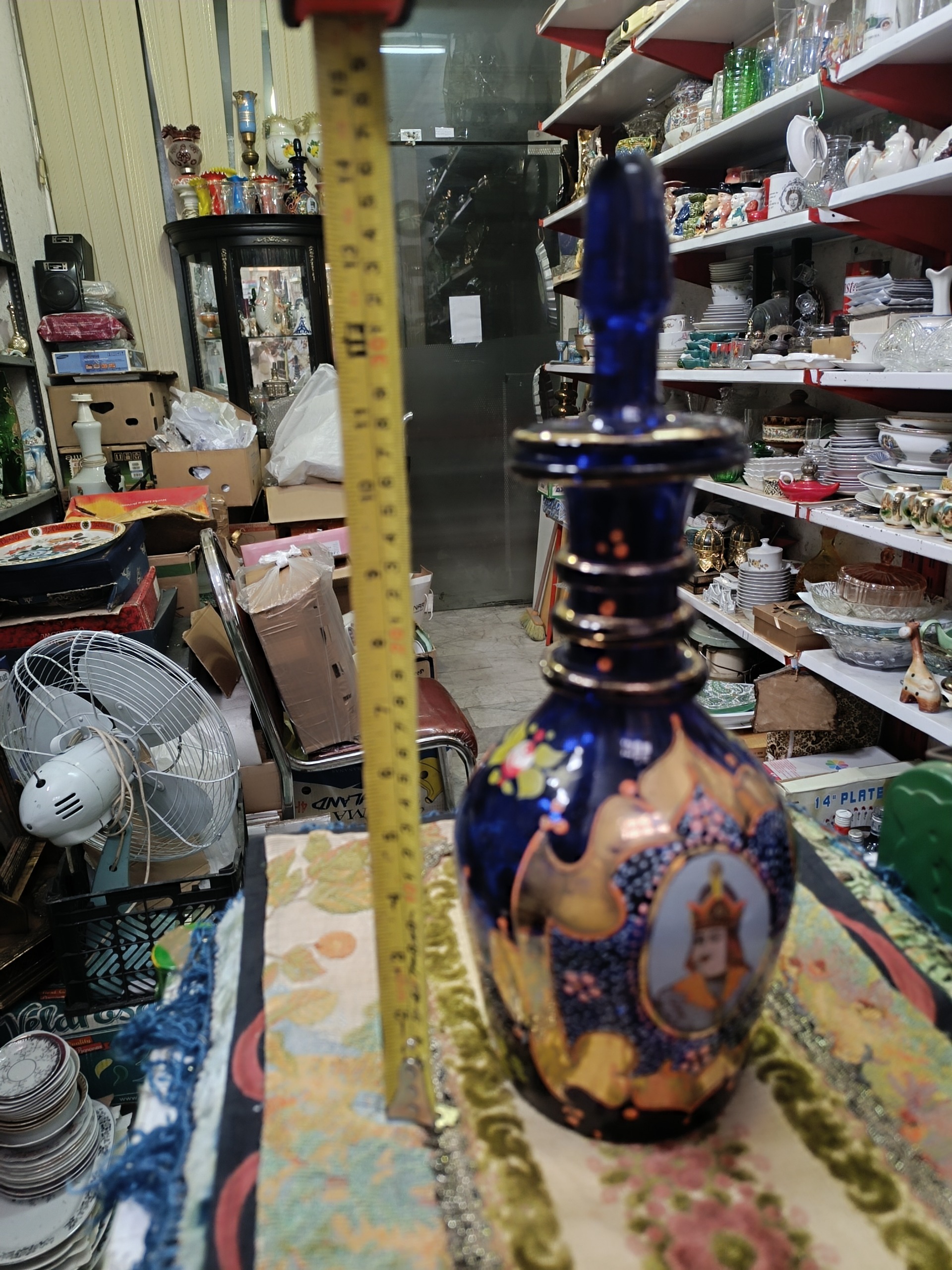 تنگ بلوری ناصرالدین شاهی درب نیزه ای