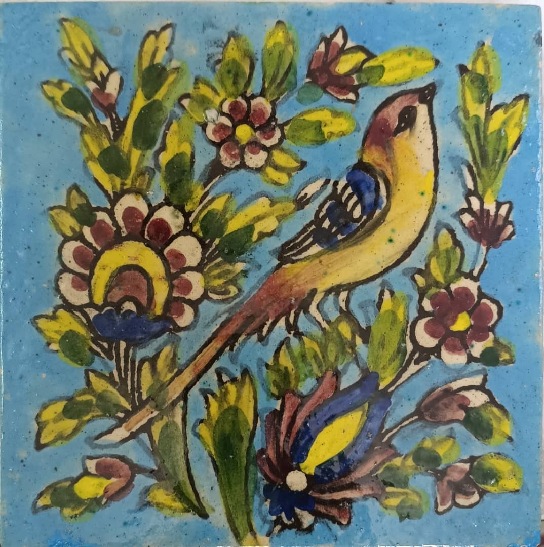 کاشی دیوار کوب قدیمی دست ساز