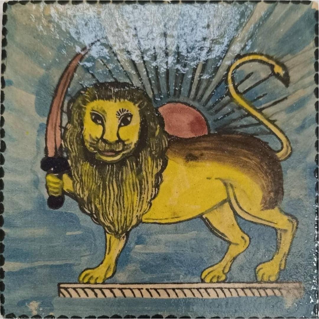 کاشی دیوار کوب قدیمی دست ساز