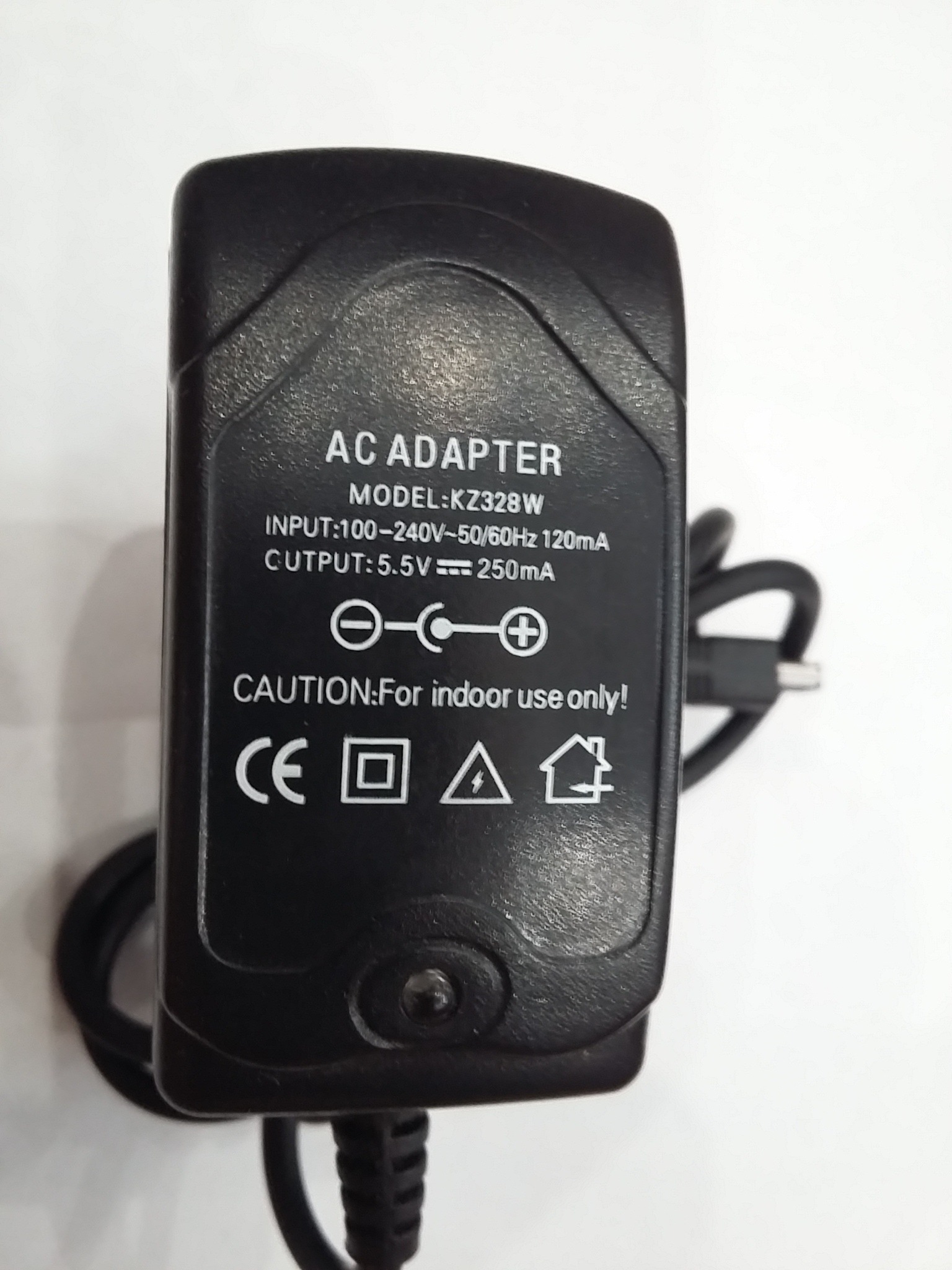 آداپتور 5.5 ولت 250 میلی آمپر