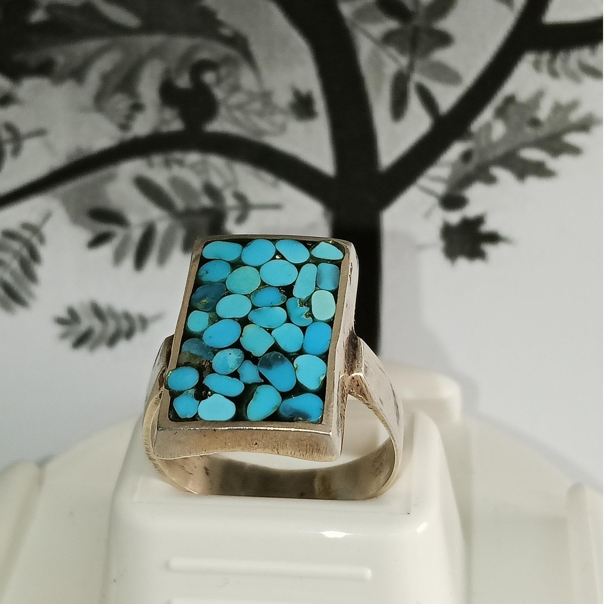 انگشتر نقره فیروزه ای