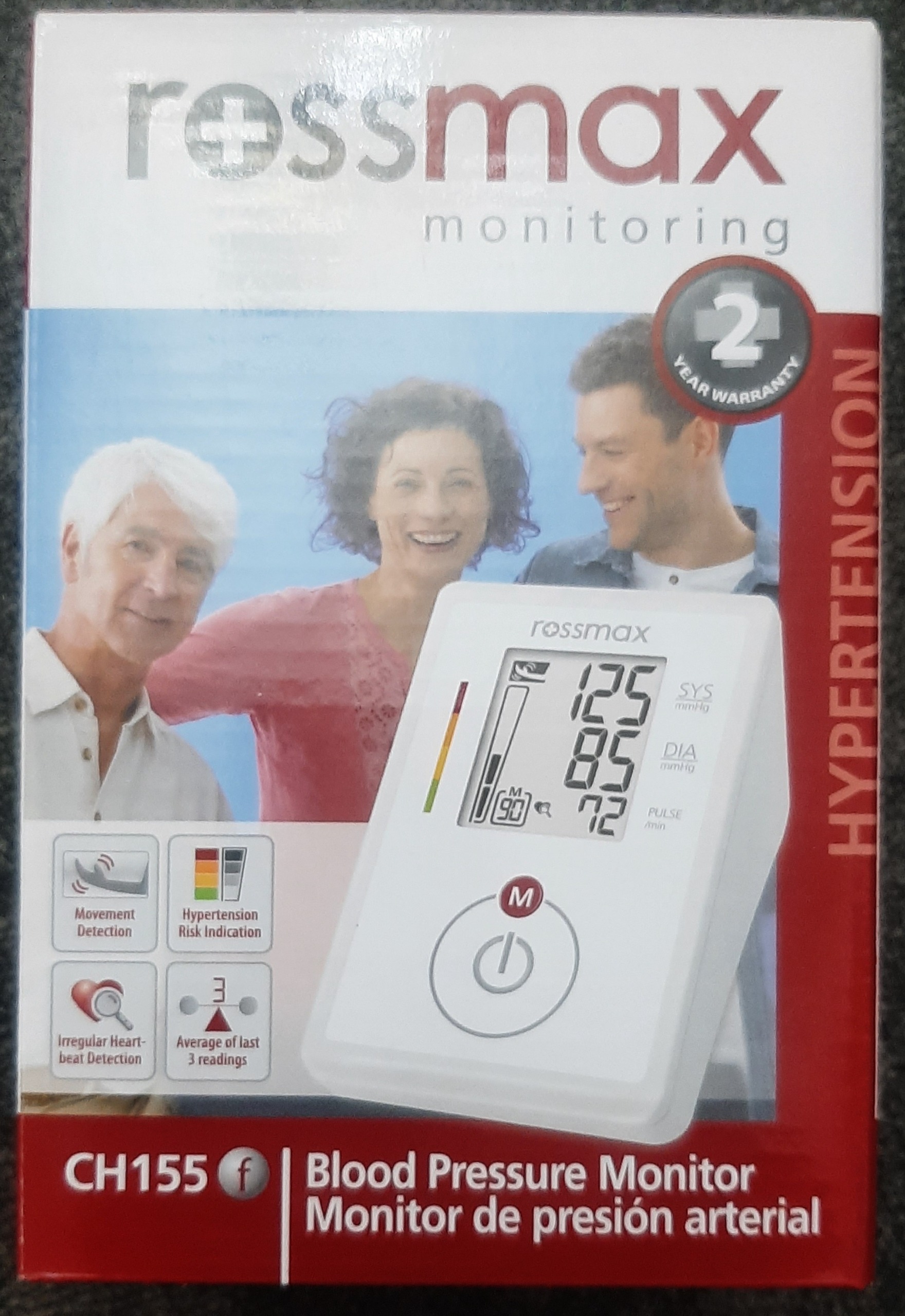 فشار سنج بازویی rossmaxمدلCH155