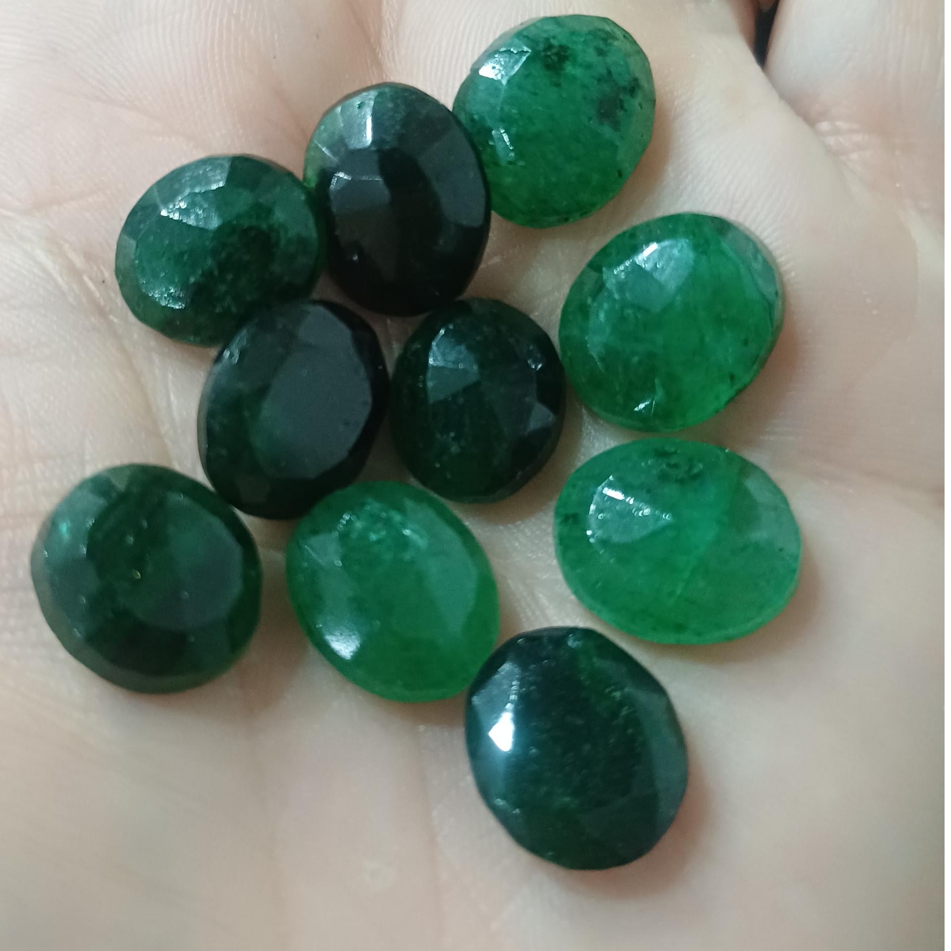 10 عدد زمرد برزیلی طبیعی